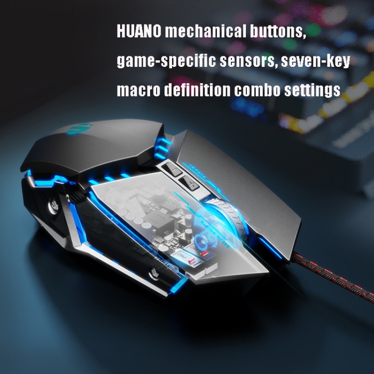 Inphic V910 Mechanical Metal Wired Keyboard Fullkey Nonrush Gaming