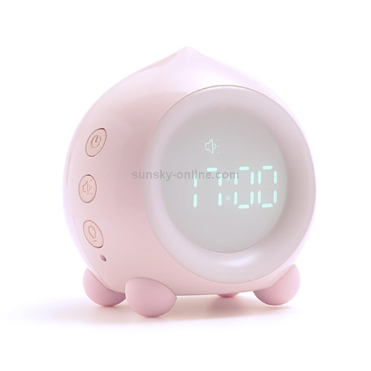 Creative Cartoon Peach Smart Alarm Clock Multifunctional Children Sleep