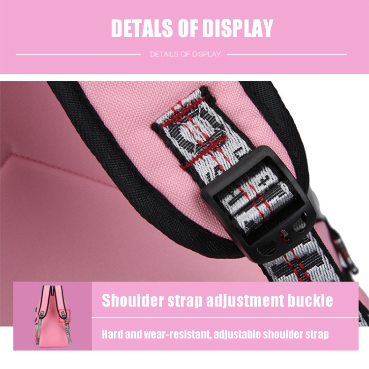 Mochila antirrobo con carga USB para deportes y ocio (rosa) - B6