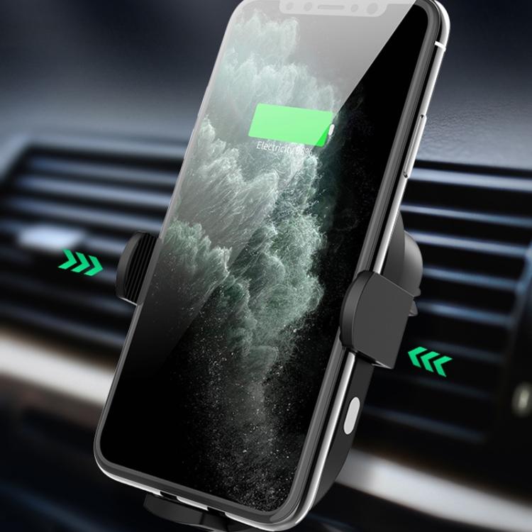 H8 15W Car Phone Holder Auto-Sensing Three Linkage Fast Charge Wireless Car Charger H8 15W Car Phone Holder Auto-Sensing Three Linkage Fast Charge Wireless Car Charger