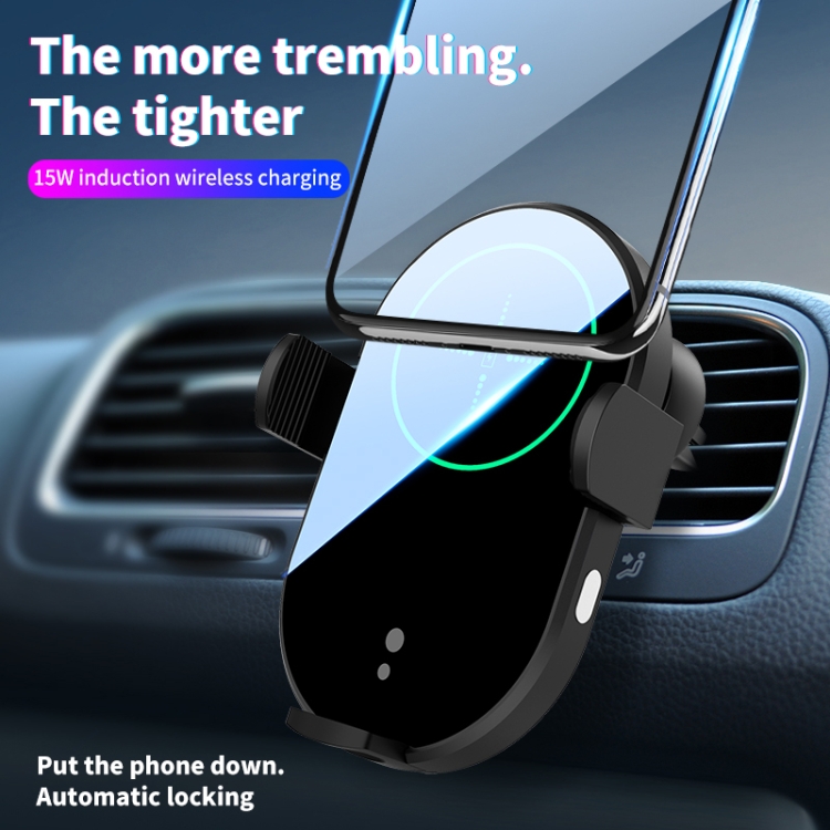 H8 15W Car Phone Holder Auto-Sensing Three Linkage Fast Charge Wireless Car Charger H8 15W Car Phone Holder Auto-Sensing Three Linkage Fast Charge Wireless Car Charger