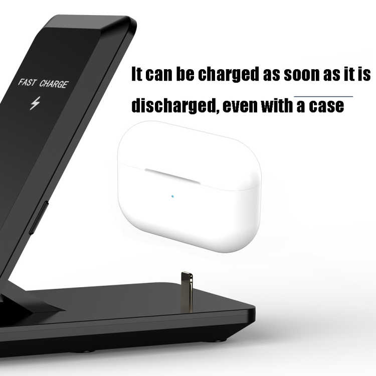 H16 15W 2 In 1 Portable Folding Wireless Charging Mobile Phone Holder for iPhone, AirPods and other Android phones H16 15W 2 In 1 Portable Folding Wireless Charging Mobile Phone Holder for iPhone, AirPods and other Android phones