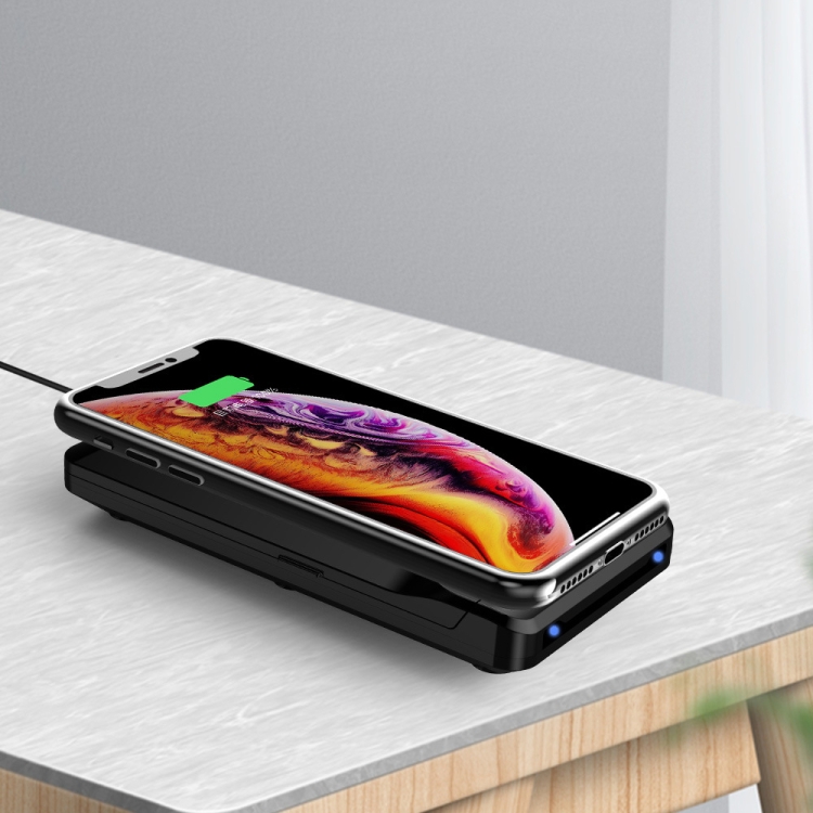 H16 15W 2 In 1 Portable Folding Wireless Charging Mobile Phone Holder for iPhone, AirPods and other Android phones H16 15W 2 In 1 Portable Folding Wireless Charging Mobile Phone Holder for iPhone, AirPods and other Android phones