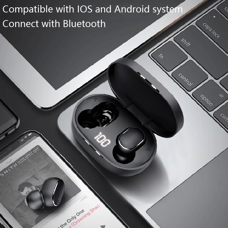 M3 Wireless Bluetooth Earphone TWS Digital Display Bluetooth Earphone 5.0 Sports Wireless Stereo Earphone(Black) M3 Wireless Bluetooth Earphone TWS Digital Display Bluetooth Earphone 5.0 Sports Wireless Stereo Earphone(Black)
