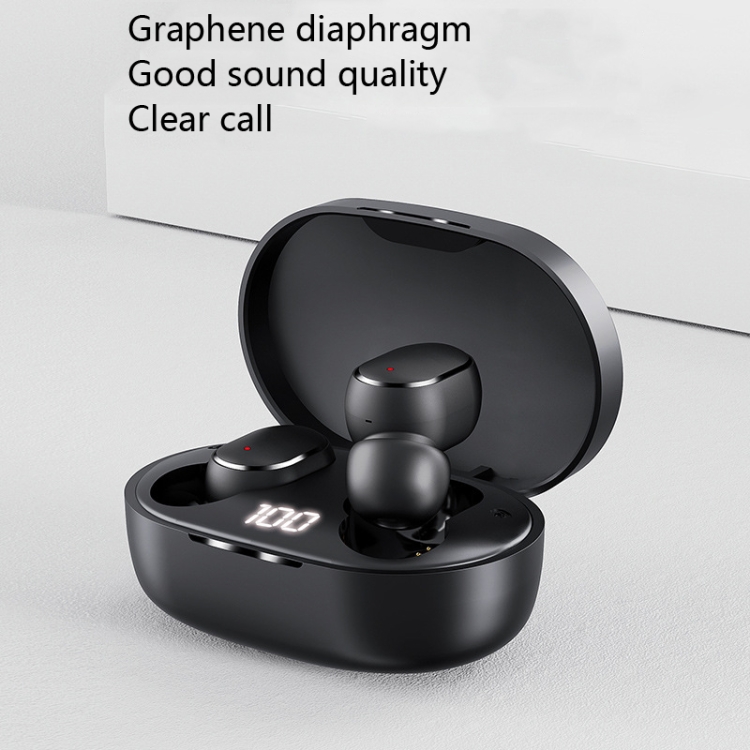 M3 Wireless Bluetooth Earphone TWS Digital Display Bluetooth Earphone 5.0 Sports Wireless Stereo Earphone(Black) M3 Wireless Bluetooth Earphone TWS Digital Display Bluetooth Earphone 5.0 Sports Wireless Stereo Earphone(Black)