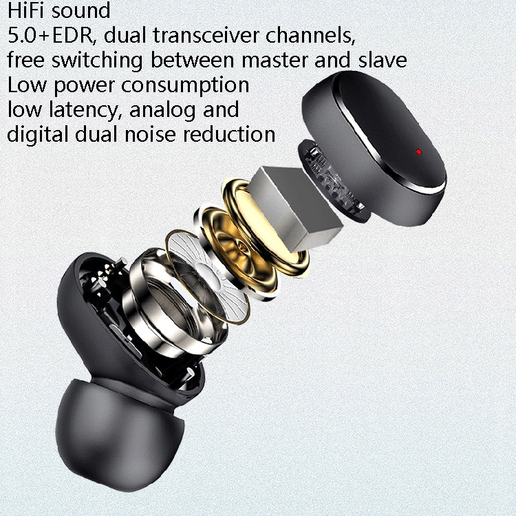 M3 Wireless Bluetooth Earphone TWS Digital Display Bluetooth Earphone 5.0 Sports Wireless Stereo Earphone(Black) M3 Wireless Bluetooth Earphone TWS Digital Display Bluetooth Earphone 5.0 Sports Wireless Stereo Earphone(Black)