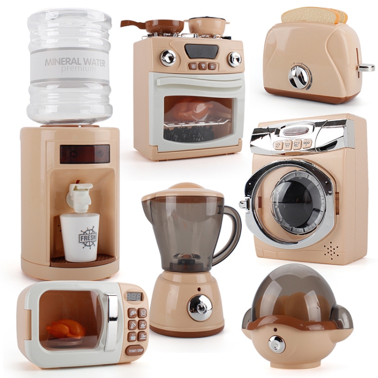 Simulation Puzzle Kitchen Toy Play House Kitchen Appliances Model Bread ...