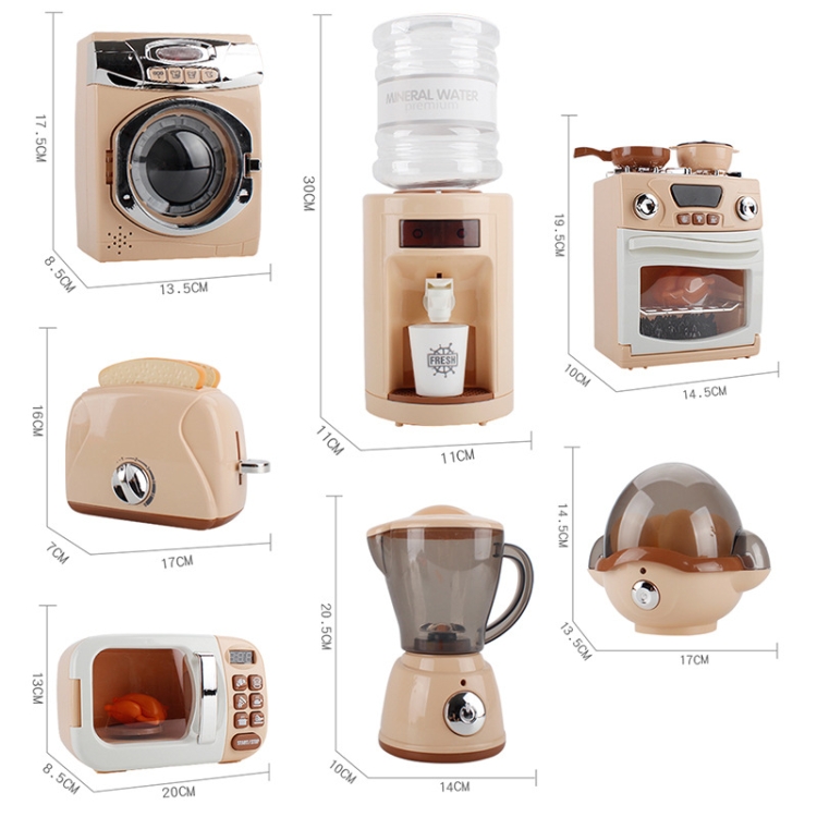 Simulation Puzzle Kitchen Toy Play House Kitchen Appliances Model Bread ...