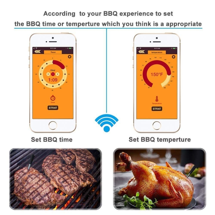 TY530 sonde de barbecue sans fil Bluetooth thermomètre téléphone