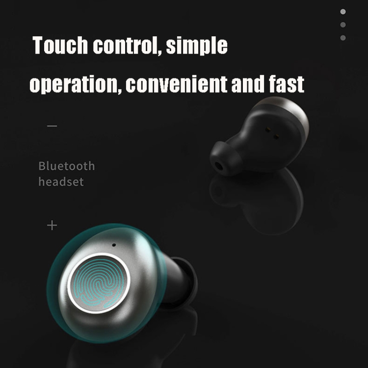 X6 TWS Noise Cancelling Digital Display Stereo Sports Wireless Bluetooth Earphone(Black) X6 TWS Noise Cancelling Digital Display Stereo Sports Wireless Bluetooth Earphone(Black)