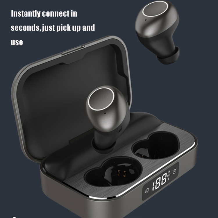 X6 TWS Noise Cancelling Digital Display Stereo Sports Wireless Bluetooth Earphone(Black) X6 TWS Noise Cancelling Digital Display Stereo Sports Wireless Bluetooth Earphone(Black)