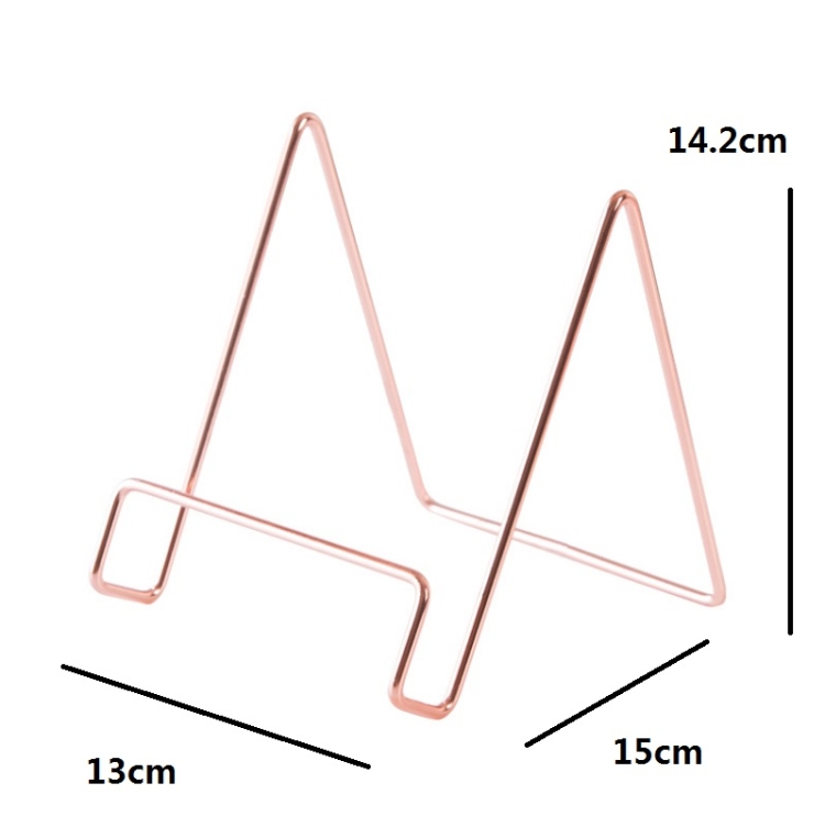 4 PCS Desktop Iron Art Plating Bracket for iPad / CD Display / Cookbook / Plate(Golden) 4 PCS Desktop Iron Art Plating Bracket for iPad / CD Display / Cookbook / Plate(Golden)