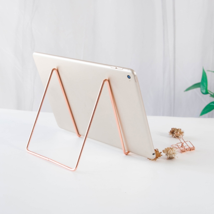 4 PCS Desktop Iron Art Plating Bracket for iPad / CD Display / Cookbook / Plate(Golden) 4 PCS Desktop Iron Art Plating Bracket for iPad / CD Display / Cookbook / Plate(Golden)
