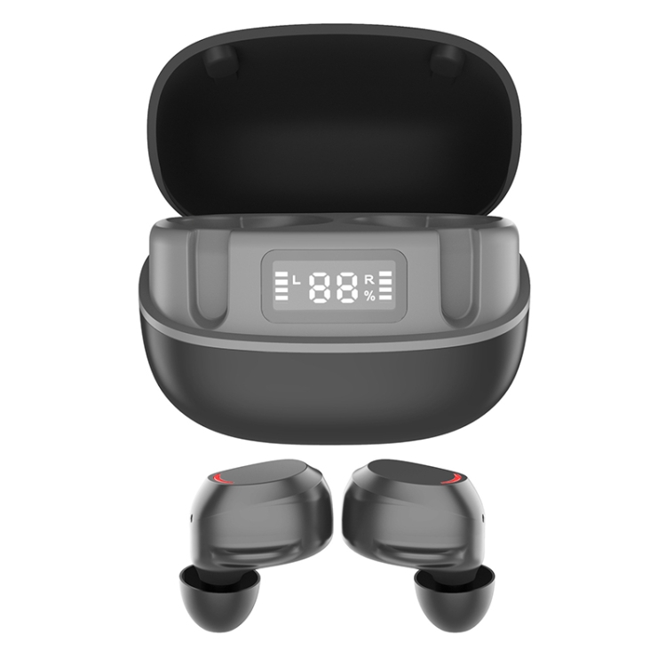U6 TWS Noise Cancelling Digital Display Touch Mini Wireless Bluetooth Earphone(Black) U6 TWS Noise Cancelling Digital Display Touch Mini Wireless Bluetooth Earphone(Black)