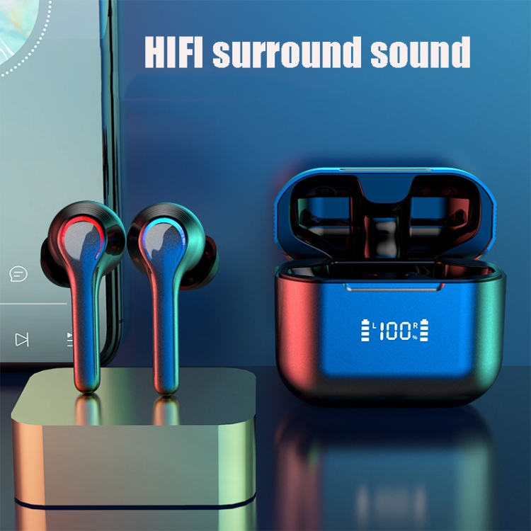 A6 TWS Noise Cancelling Sports Mini In-Ear Digital Display Wireless Bluetooth Earphone(Black) A6 TWS Noise Cancelling Sports Mini In-Ear Digital Display Wireless Bluetooth Earphone(Black)