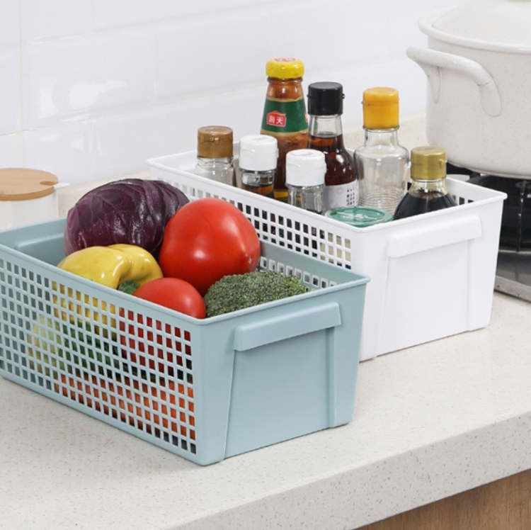 Flexible Storage Basket with Handles Portable Desktop Sundries