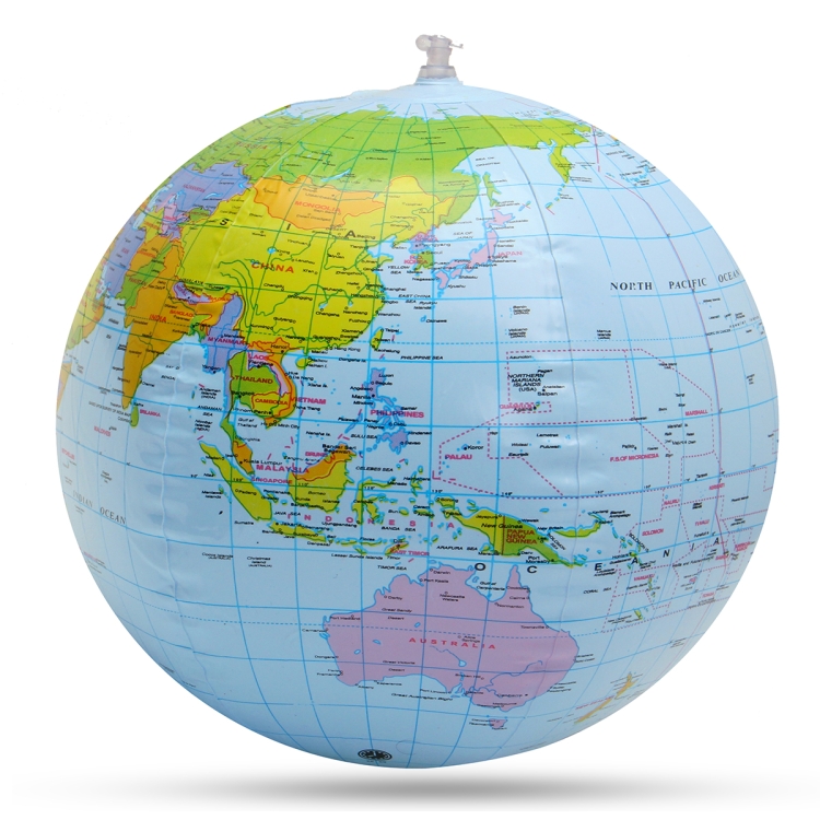 40cm inflatable globe atlas map earth educational learning bullets 