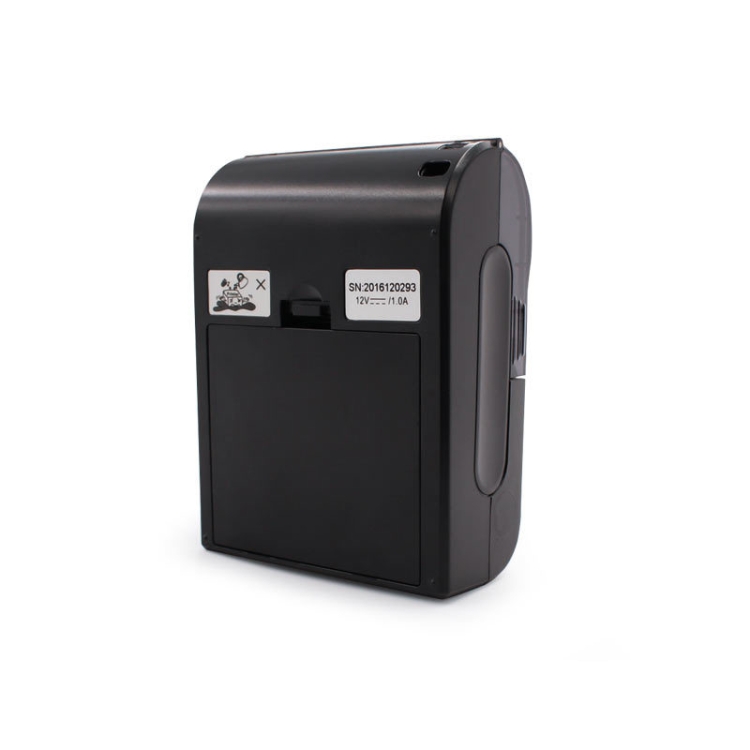 58HB6 Impresora térmica portátil Bluetooth Máquina de recibos para llevar con etiquetas, admite impresión en varios idiomas y símbolos / imágenes, modelo: enchufe de la UE (portugués brasileño) - B3