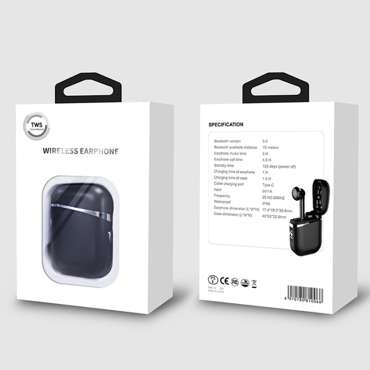 EP024 TWS Noise Cancelling Binaural Mini Wireless Bluetooth Earphone(Black) EP024 TWS Noise Cancelling Binaural Mini Wireless Bluetooth Earphone(Black)