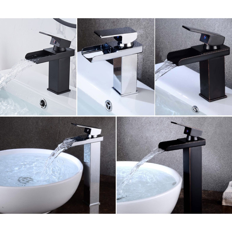 Robinet de bassin à trou unique d'évier carré de robinet à large bouche,  spécification: HT-Z6006 type élevé
