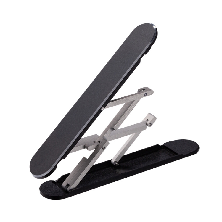Universal Tablet Desktop Lazy Bracket Aluminum Alloy Multifunctional Paste Portable Folding Bracket(Silver) Universal Tablet Desktop Lazy Bracket Aluminum Alloy Multifunctional Paste Portable Folding Bracket(Silver)