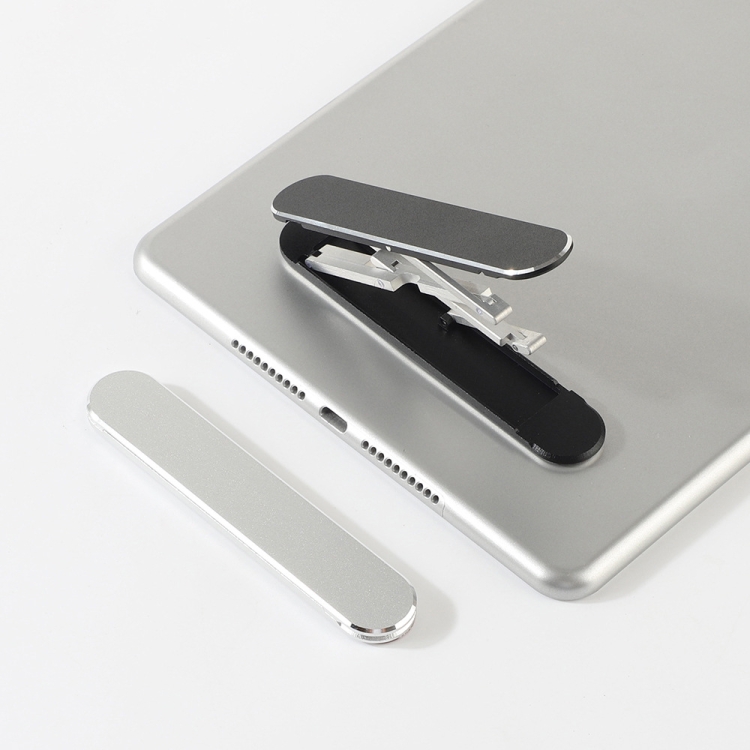 Universal Tablet Desktop Lazy Bracket Aluminum Alloy Multifunctional Paste Portable Folding Bracket(Silver) Universal Tablet Desktop Lazy Bracket Aluminum Alloy Multifunctional Paste Portable Folding Bracket(Silver)