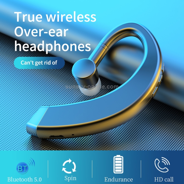 108 Bluetooth 5.0 Business Hanging Ear Type Rotating Universal Wireless Stereo Earphone(Blue) 108 Bluetooth 5.0 Business Hanging Ear Type Rotating Universal Wireless Stereo Earphone(Blue)