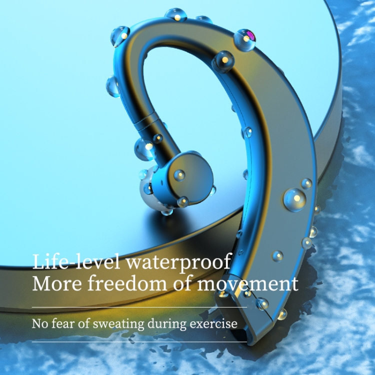 108 Bluetooth 5.0 Business Hanging Ear Type Rotating Universal Wireless Stereo Earphone(Blue) 108 Bluetooth 5.0 Business Hanging Ear Type Rotating Universal Wireless Stereo Earphone(Blue)
