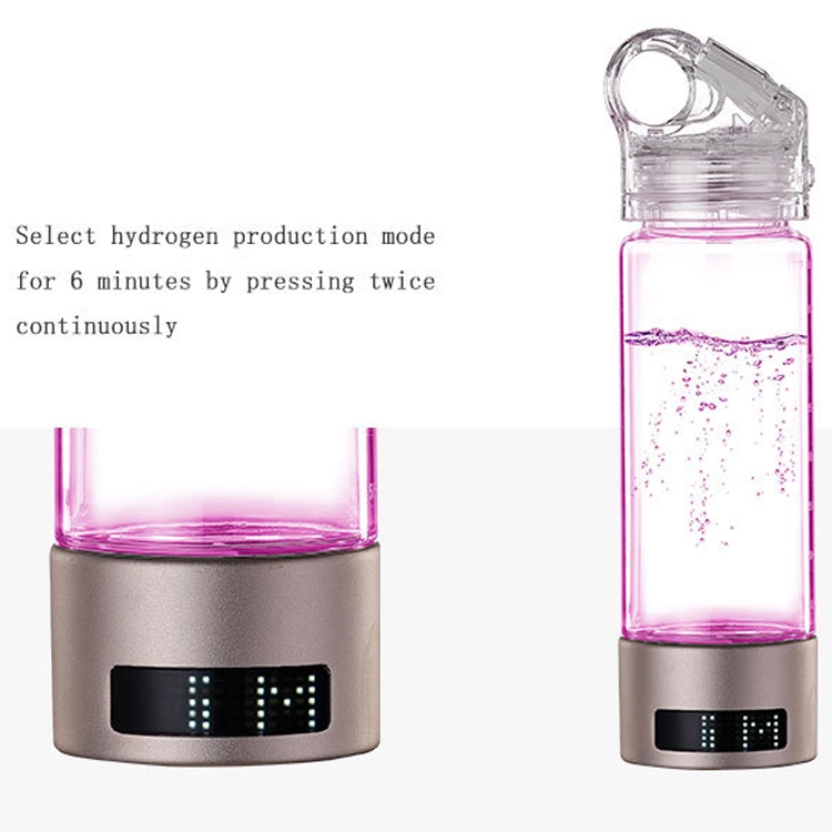 Hydrogen-Rich Water Cup Hydrogen Absorption Glass Cup with LED Light ...