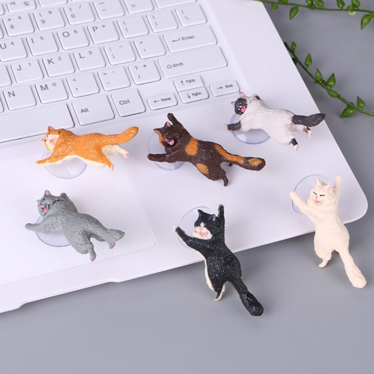 60 PCS Sucker Design Cute Cat Smartphone Holder(Gray)