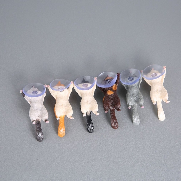 60 PCS Sucker Design Cute Cat Smartphone Holder(Gray)