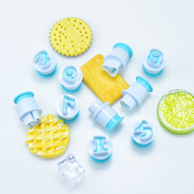 Small Uppercase And Lowercase Alphanumeric Biscuit Press Mold Spring Press  Mold, Specification: Numbers