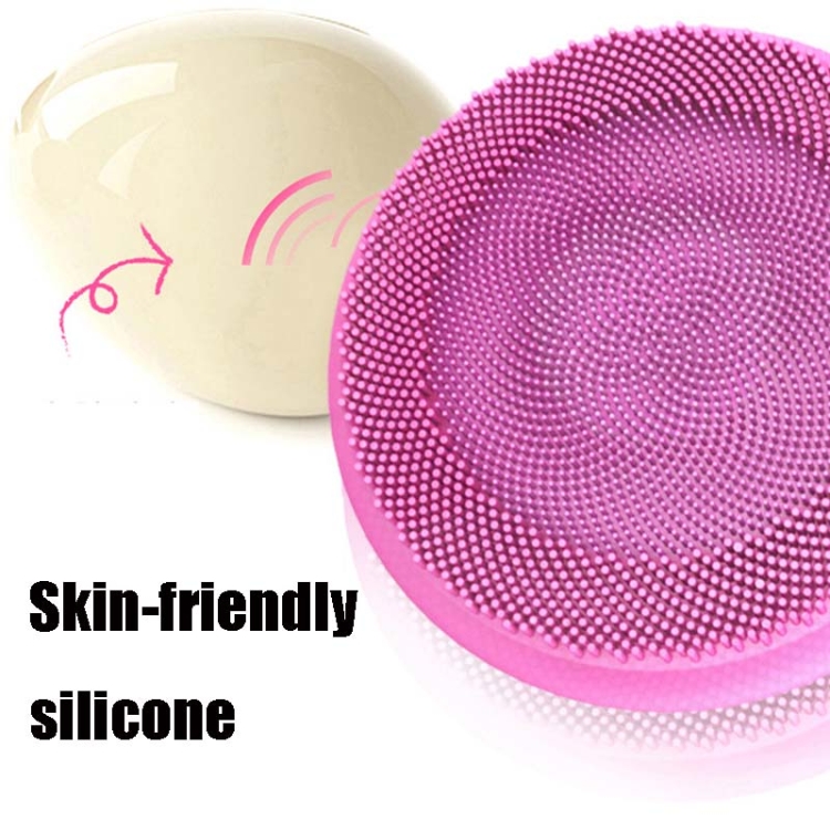 Limpiador facial de silicona eléctrico Limpiador de poros de puntos negros (rosa) - B4