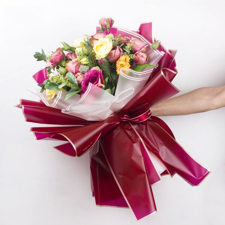 BEISHIDA 20 piezas de papel de regalo floral mate de flores moradas, papel  de regalo para ramo de flores, papel de regalo impermeable para