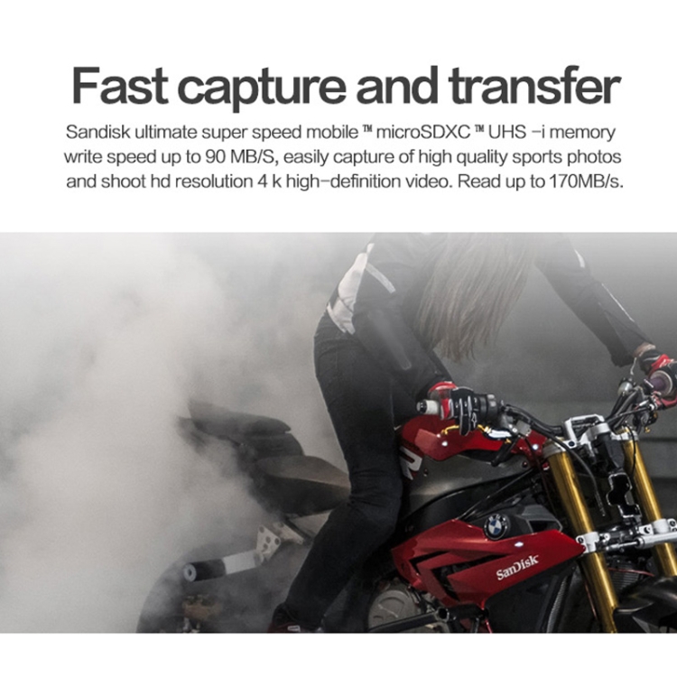 SanDisk U3 HighSpeed Micro SD Card TF Card Memory Card for GoPro Sports Camera, Drone