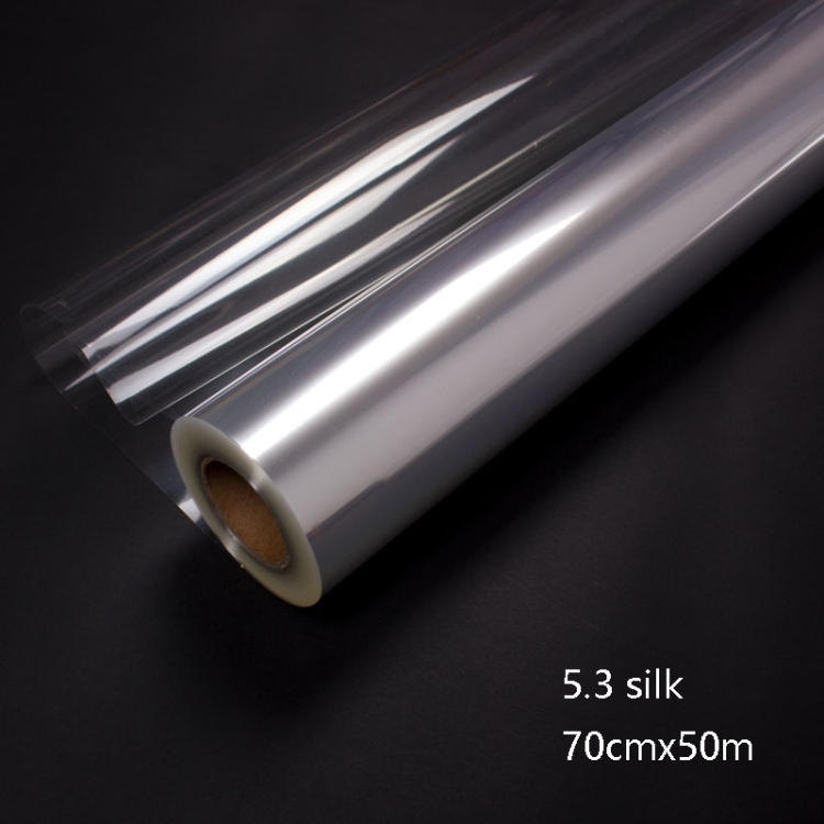 5.3 Silk 70cmx50m Bouquet Wrapping Paper Waterproof Material Transparent  Flower Gift Wrapping Paper