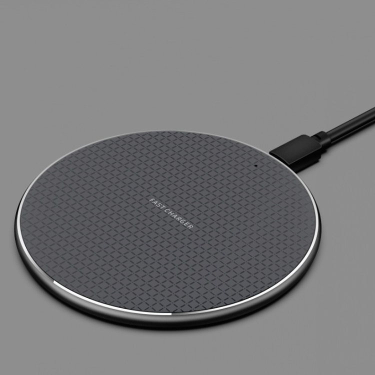 2pcs K8 10W Universal Aluminum Alloy Mobile Phone Wireless Charger, Specification:with 1m Cable(Black) 2pcs K8 10W Universal Aluminum Alloy Mobile Phone Wireless Charger, Specification:with 1m Cable(Black)
