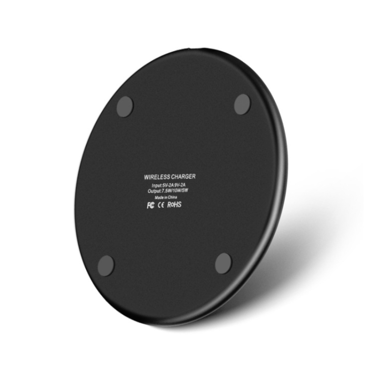 K8 10W Universal Aluminum Alloy Mobile Phone Wireless Charger, Specification:with 50cm Cable(Black) K8 10W Universal Aluminum Alloy Mobile Phone Wireless Charger, Specification:with 50cm Cable(Black)