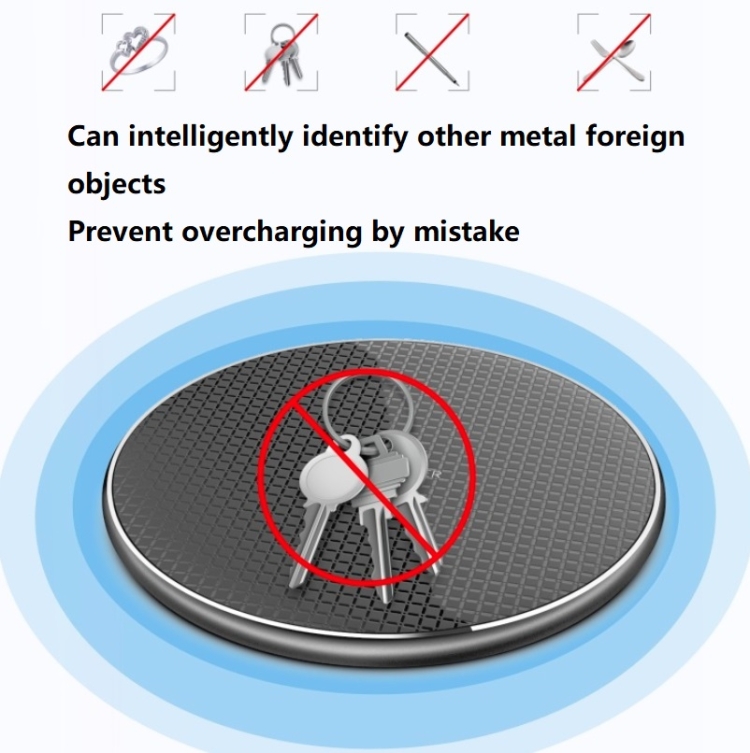 K8 10W Universal Aluminum Alloy Mobile Phone Wireless Charger, Specification:with 50cm Cable(Black) K8 10W Universal Aluminum Alloy Mobile Phone Wireless Charger, Specification:with 50cm Cable(Black)