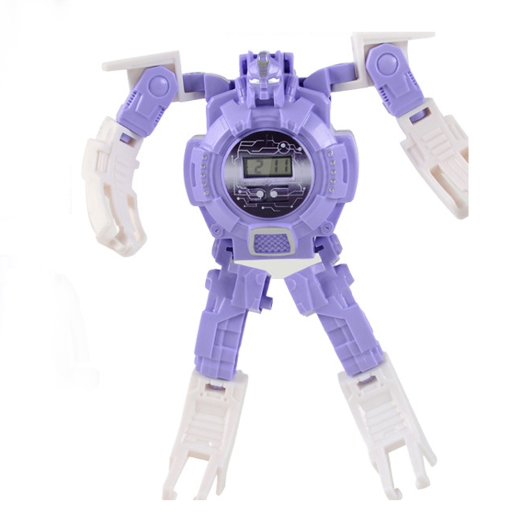 3 PCS Children Electronic Watch Cartoon Deformation Robot Toy