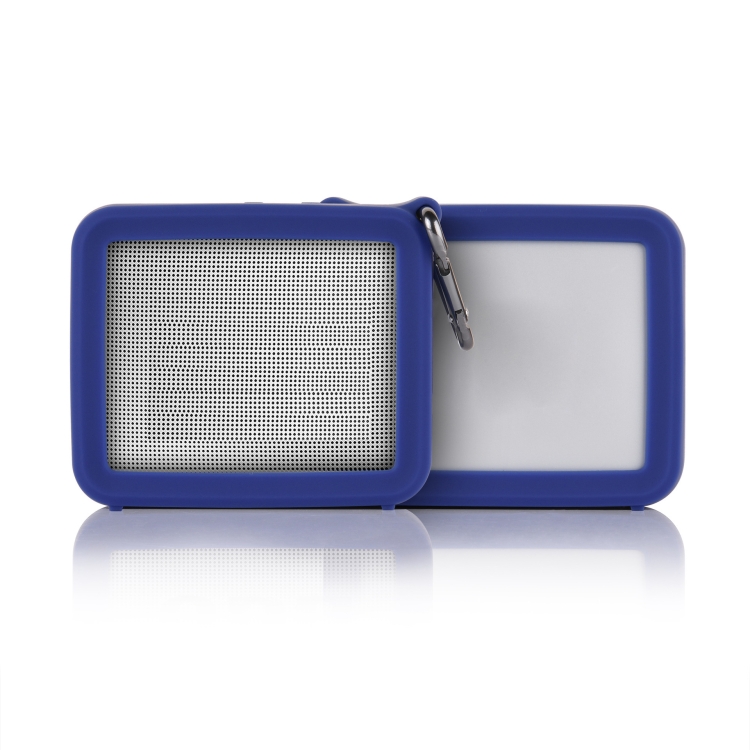 2 PCS For JBL GO2 Bluetooth Speaker Silicone Protective Case Four-corner Anti-fall Sound Case with Carabiner(Blue) 2 PCS For JBL GO2 Bluetooth Speaker Silicone Protective Case Four-corner Anti-fall Sound Case with Carabiner(Blue)