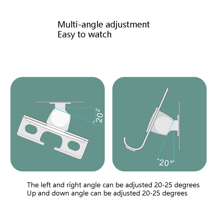 2 PCS Wall-Mounted Mobile Phone Holder Creative Sticking Multifunctional Storage Rack, Colour: Plastic Pink  B31