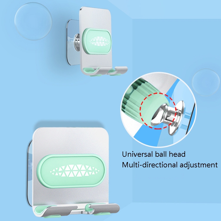 2 PCS Wall-Mounted Mobile Phone Holder Creative Sticking Multifunctional Storage Rack, Colour: Plastic White B31 2 PCS Wall-Mounted Mobile Phone Holder Creative Sticking Multifunctional Storage Rack, Colour: Plastic White B31