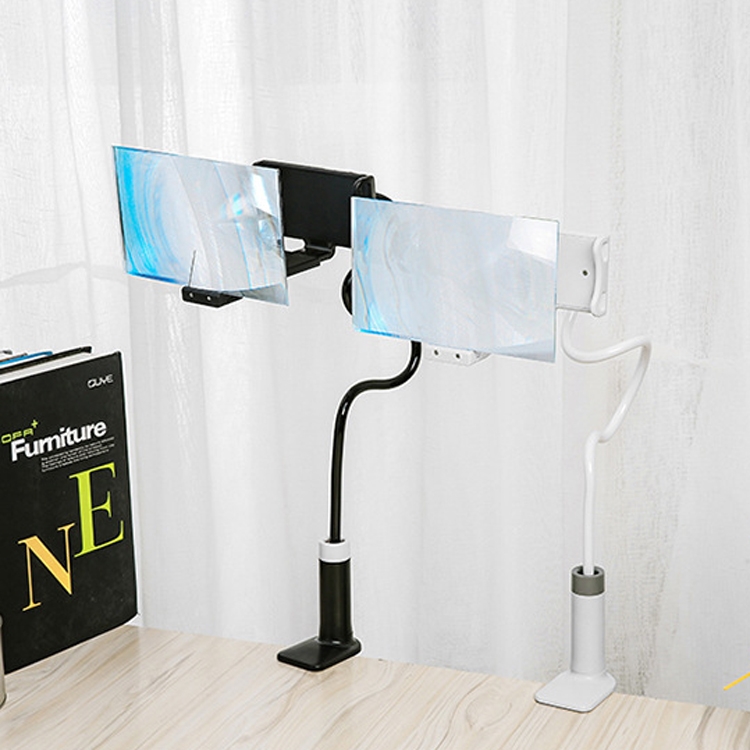 8 inch Lazy Bracket Mobile Phone Screen Magnifier(Black)