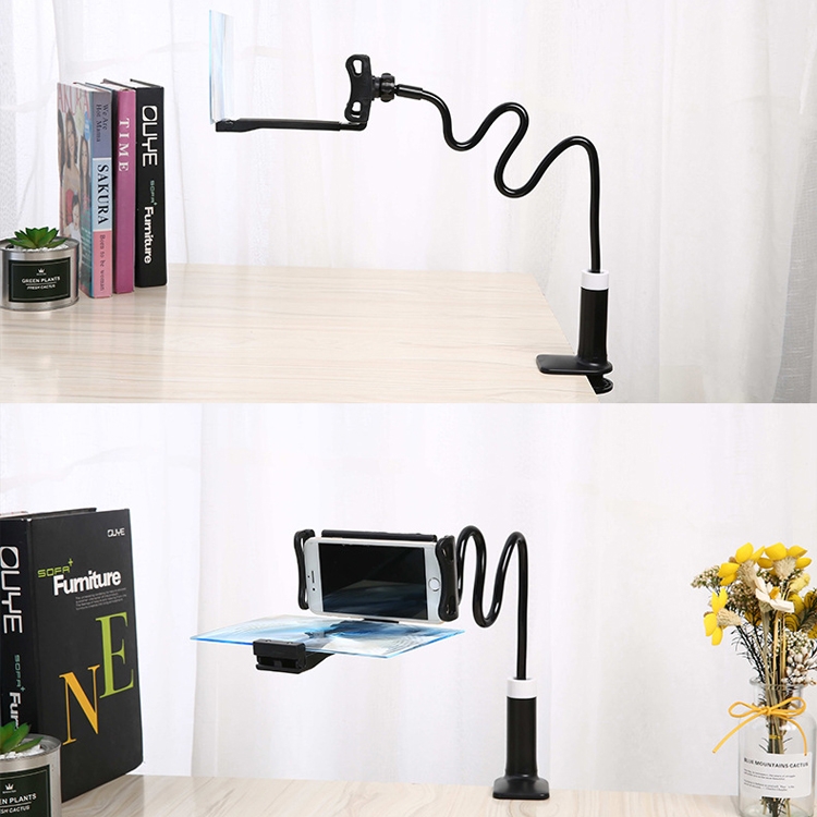 8 inch Lazy Bracket Mobile Phone Screen Magnifier(Black)