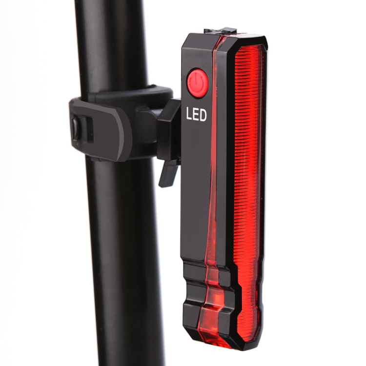 LD51 USB recargable bicicleta luz trasera láser luz de advertencia