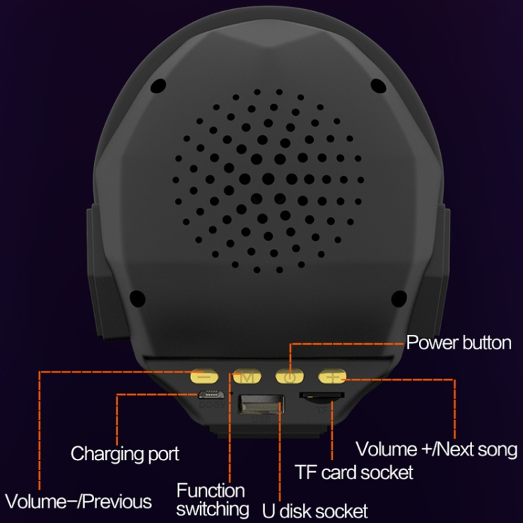 X5 Wireless Bluetooth Speaker Portable Subwoofer Light Emitting Small Speaker, Support TF Card & U Disk(Red) X5 Wireless Bluetooth Speaker Portable Subwoofer Light Emitting Small Speaker, Support TF Card & U Disk(Red)
