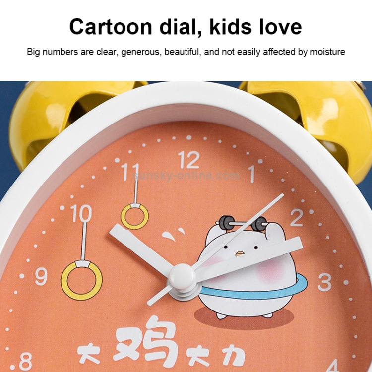 Orologio da comodino multifunzionale con sveglia ad alto volume per bambini,  colore: Blue Space Cow