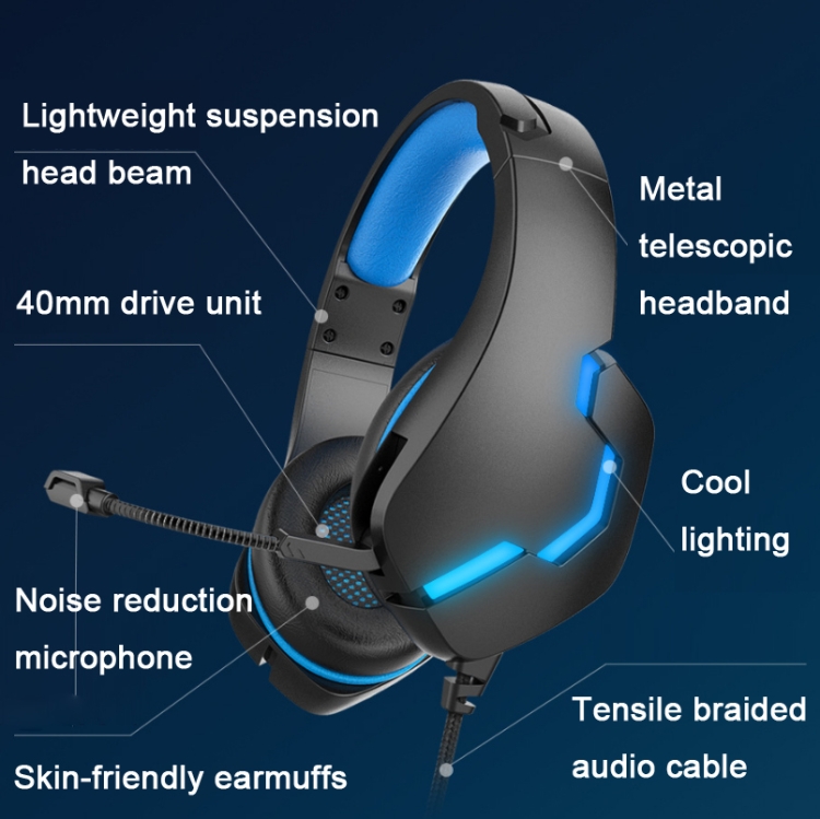 Guía de funcionamiento con cable de los auriculares deportivos Joysico  YS1-BLUE