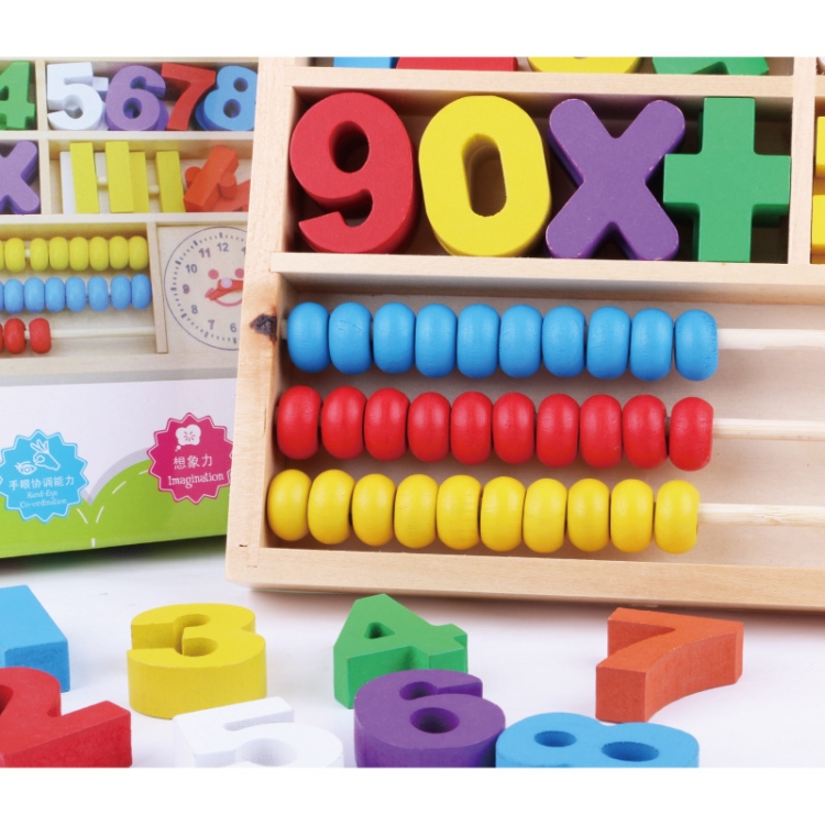 Ctmw Math Toy Wooden Learning Box Jogo de Aprendizagem Com Desenho